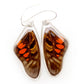 Red Spotted Graphium Upper Wing Butterfly Earrings
