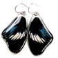 Scarce Blue Diadem Upper Wing Butterfly Earrings
