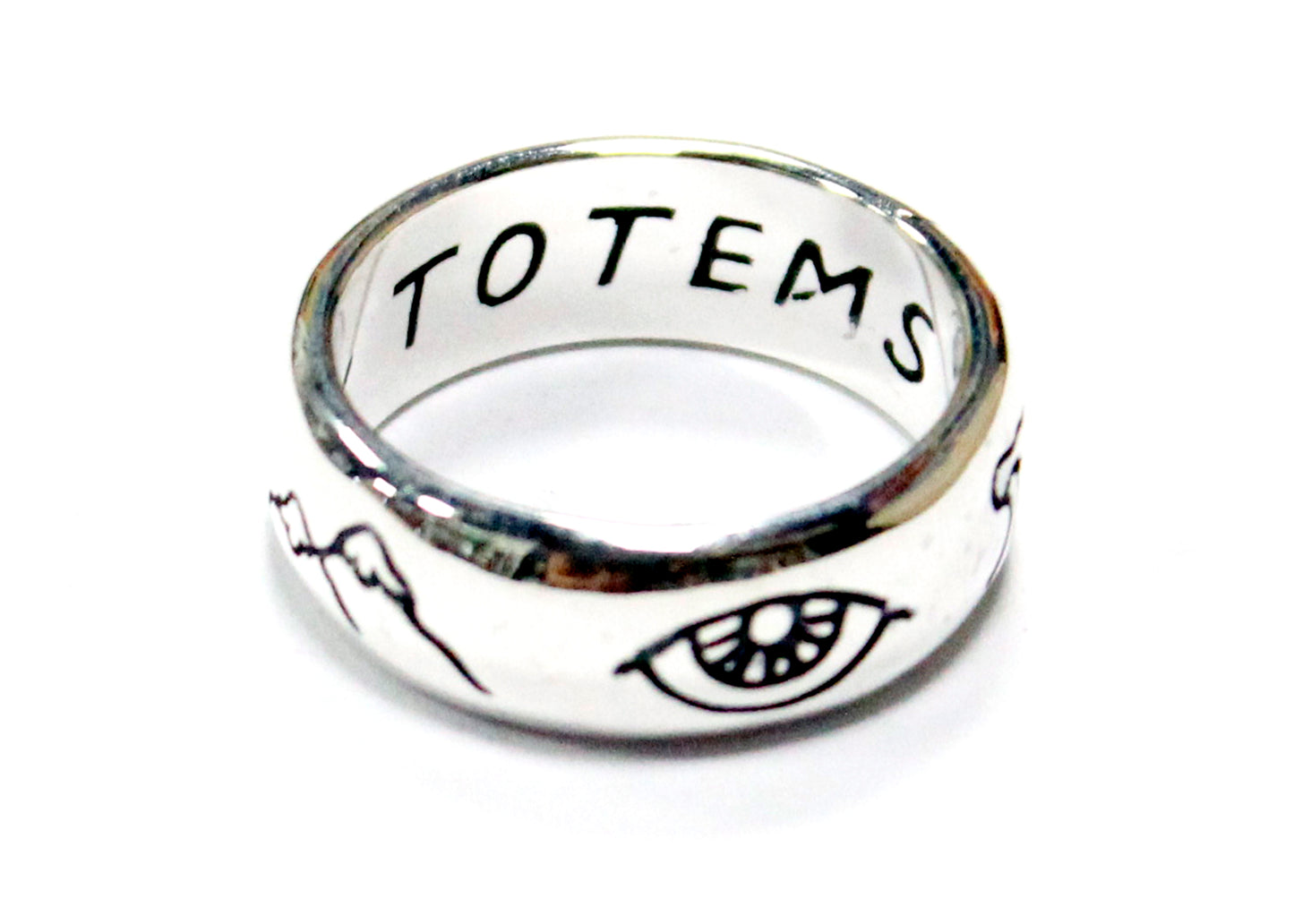 Totem Band in Sterling Silver