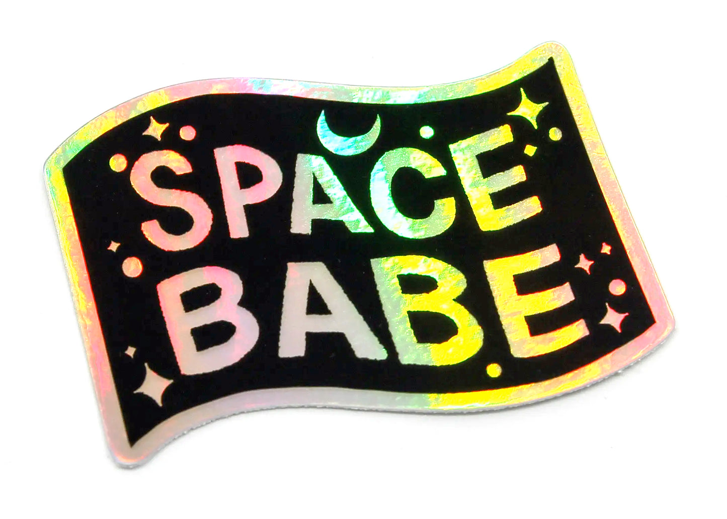 Space Babe Holographic Sticker