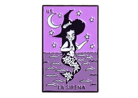 Spooky La Sirena Enamel Pin