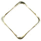Square Bangle Bracelet in Brass