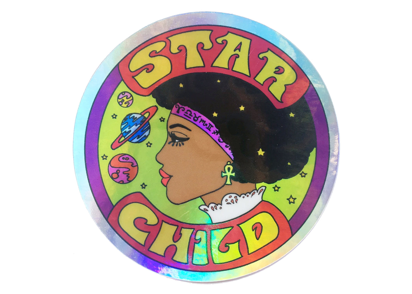 Star Child Holographic Sticker