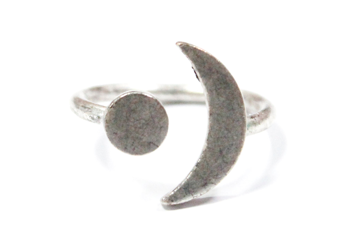 Sun and Moon Ring in Silver