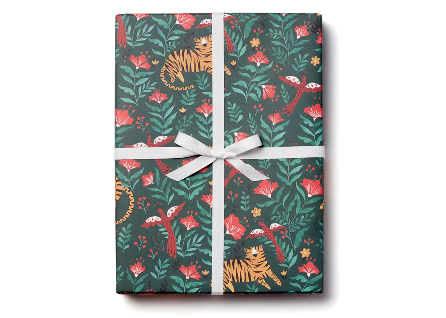 Boho Wrapping Paper Vintage Tiger Gift Wrap Aesthetic Wrapping Paper  Christmas Gift Wrap Indie Decor Tiger Art Paper Botanical Wrapping Roll 