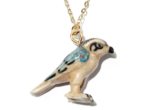 Tiny Egyptian Falcon Necklace