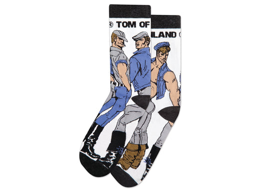 Tom of Finland Denim Trio Crew Socks