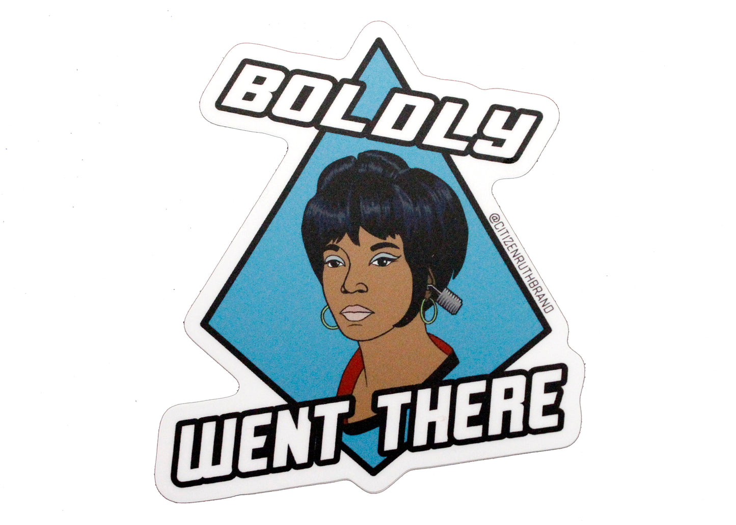 Boldly Went There Uhura Sticker