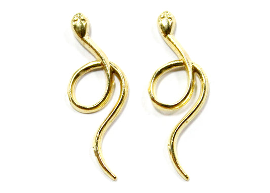 Venus Stud Earrings in Brass