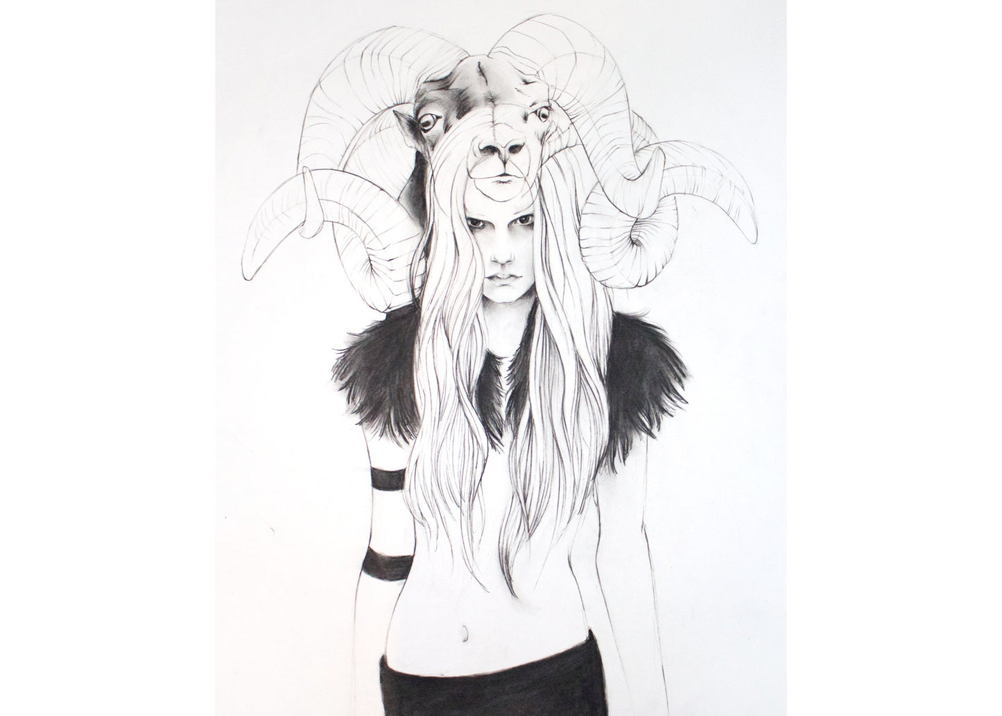 Witch (Ram Girl) Art Print