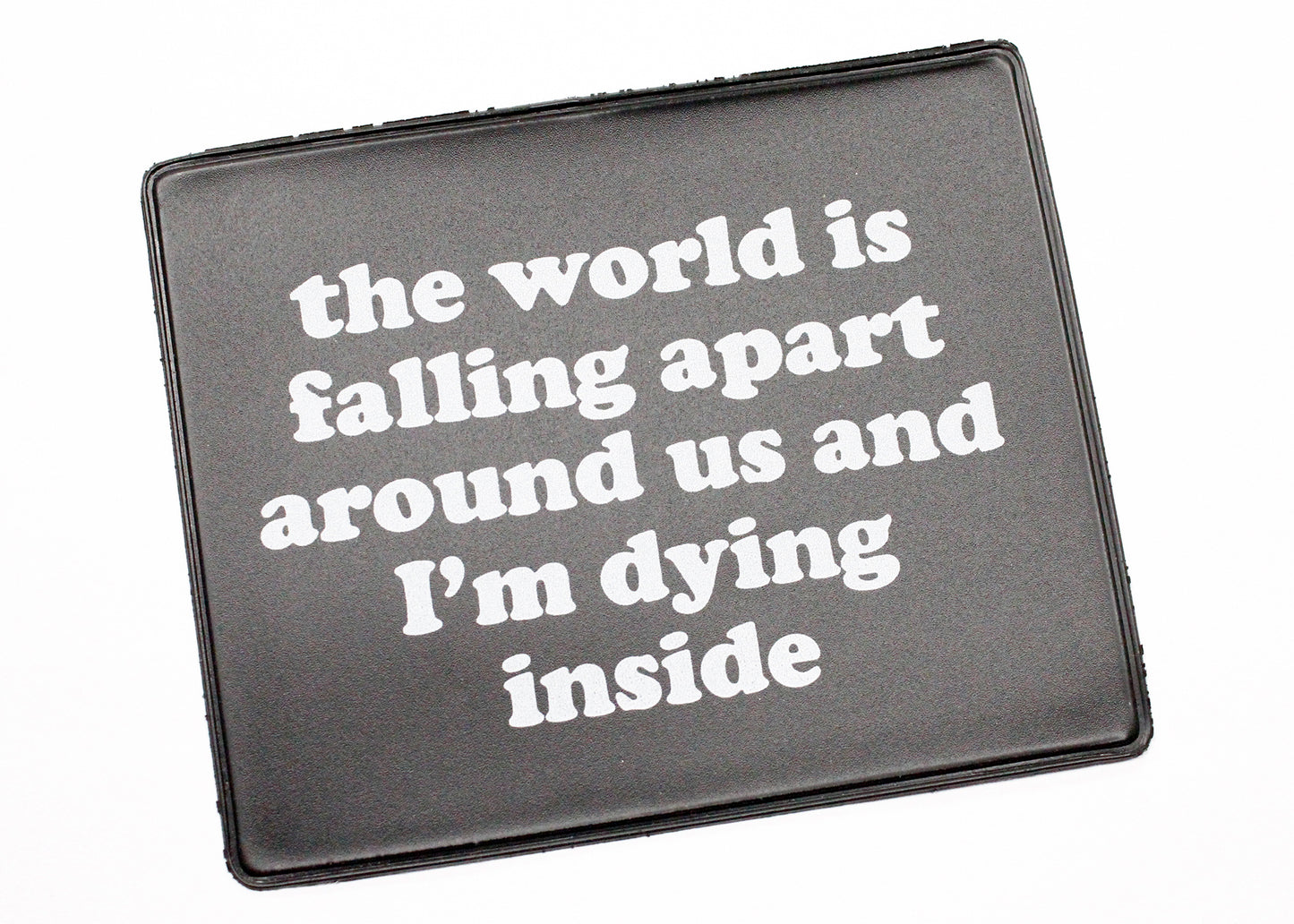 The World Is Falling Apart And I'm Dying Inside Vax Card Holder