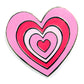 Y2K Heart Enamel Pin in Pink