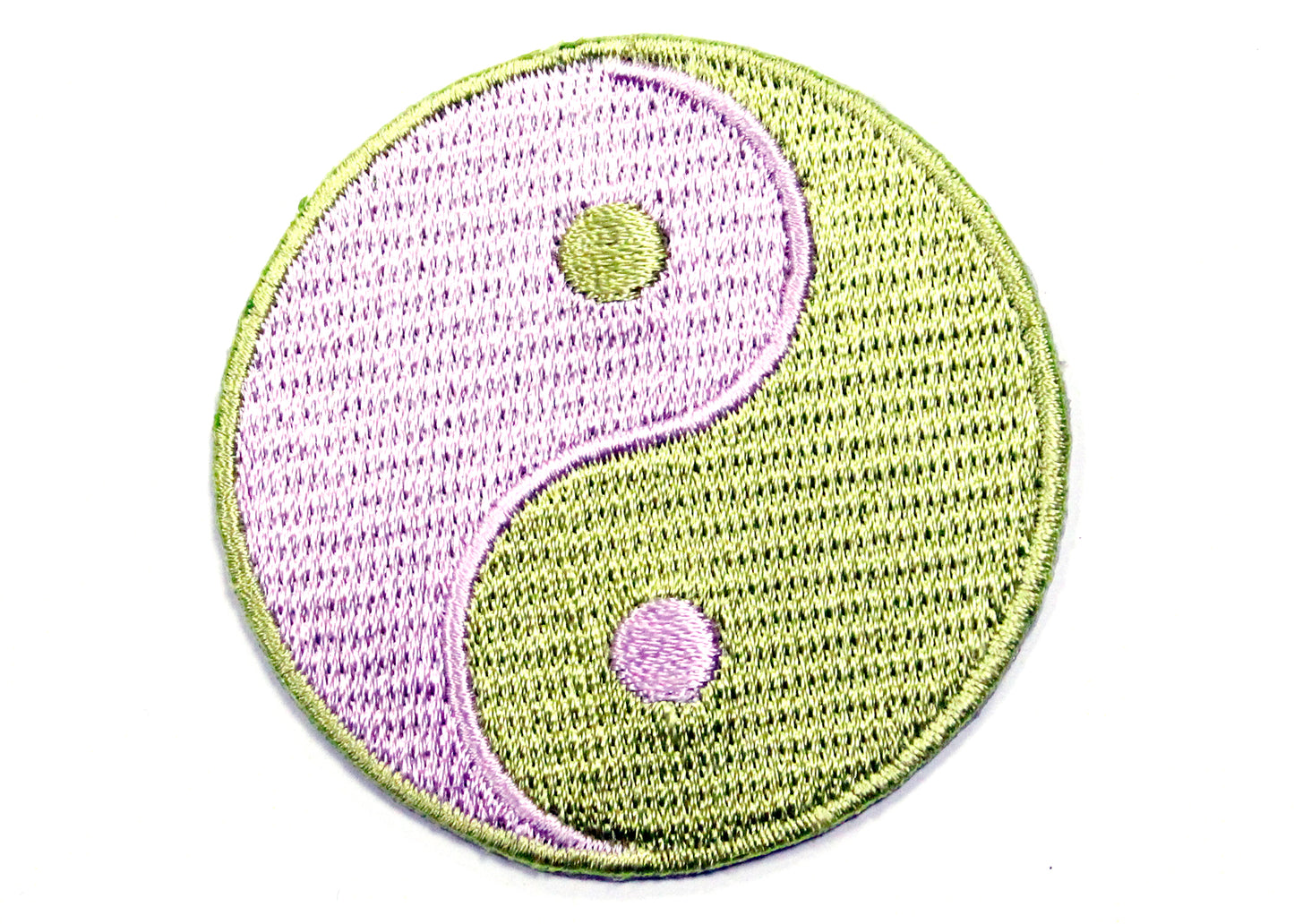 Yin Yang Patch in Lilac & Lime